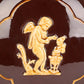 English Aesthetic Movement Treacle Glazed Moon Vase with Classical Figures