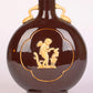 English Aesthetic Movement Treacle Glazed Moon Vase with Classical Figures