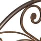 1960s Italian Art Nouveau Single Bed in Painted Wrought Iron, Golden Parts
