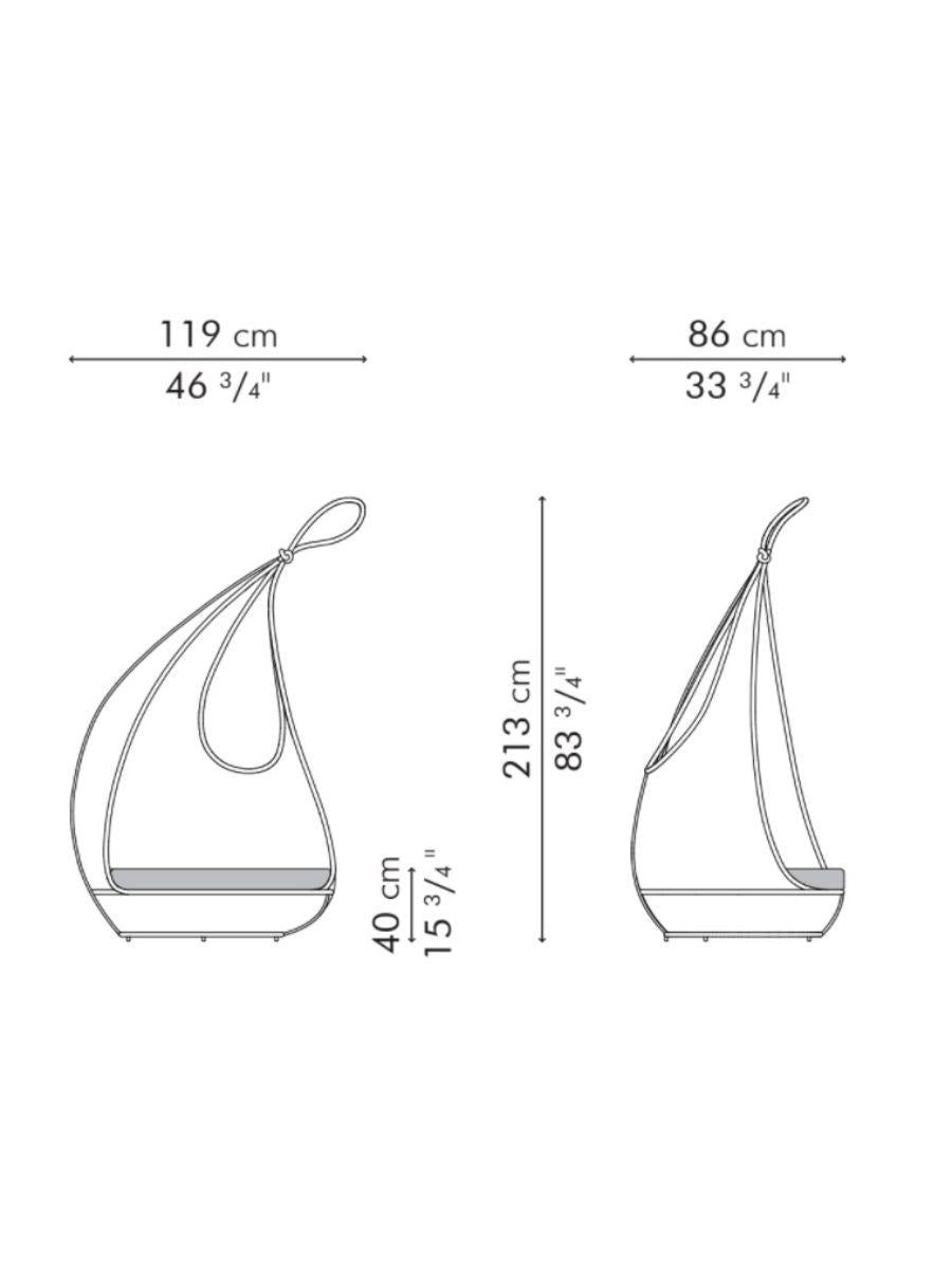 Dimensions of two decorative items shown with measurements in centimeters and inches.