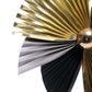 Brass, Chrome and Black Metal Wall Art