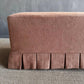 April Slip Covered Linen Bench with Pleated Skirt — Bloom Home Inc