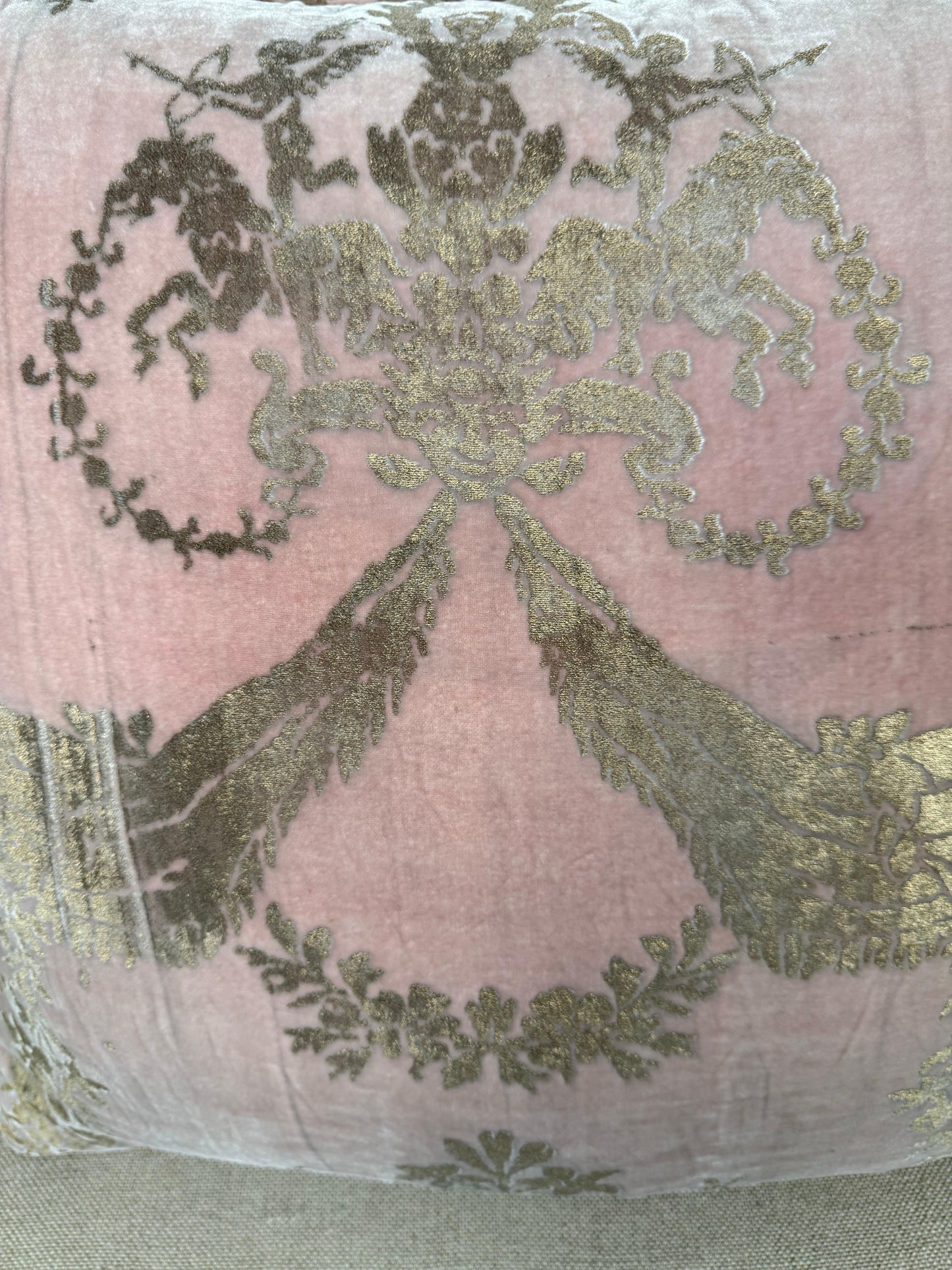 Pair of Rare Fortuny Velvet Pillows