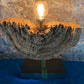 Modern Organic Driftwood Table Lamp with LED Lightbulb Ball, 2021