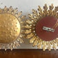 Gold Metal Sunburst Ceiling Light