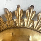 Gold Metal Sunburst Ceiling Light