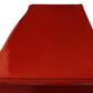 Red coffin on a white background