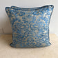 Blue Venetian Fortuny Pillows – Pair, 56 × 35 × 10 cm