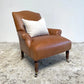 Vintage Inspired Napoleon Style Leather Chair