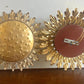 Gold Metal Sunburst Ceiling Light