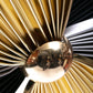 Brass, Chrome and Black Metal Wall Art