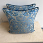Blue Venetian Fortuny Pillows – Pair, 56 × 35 × 10 cm