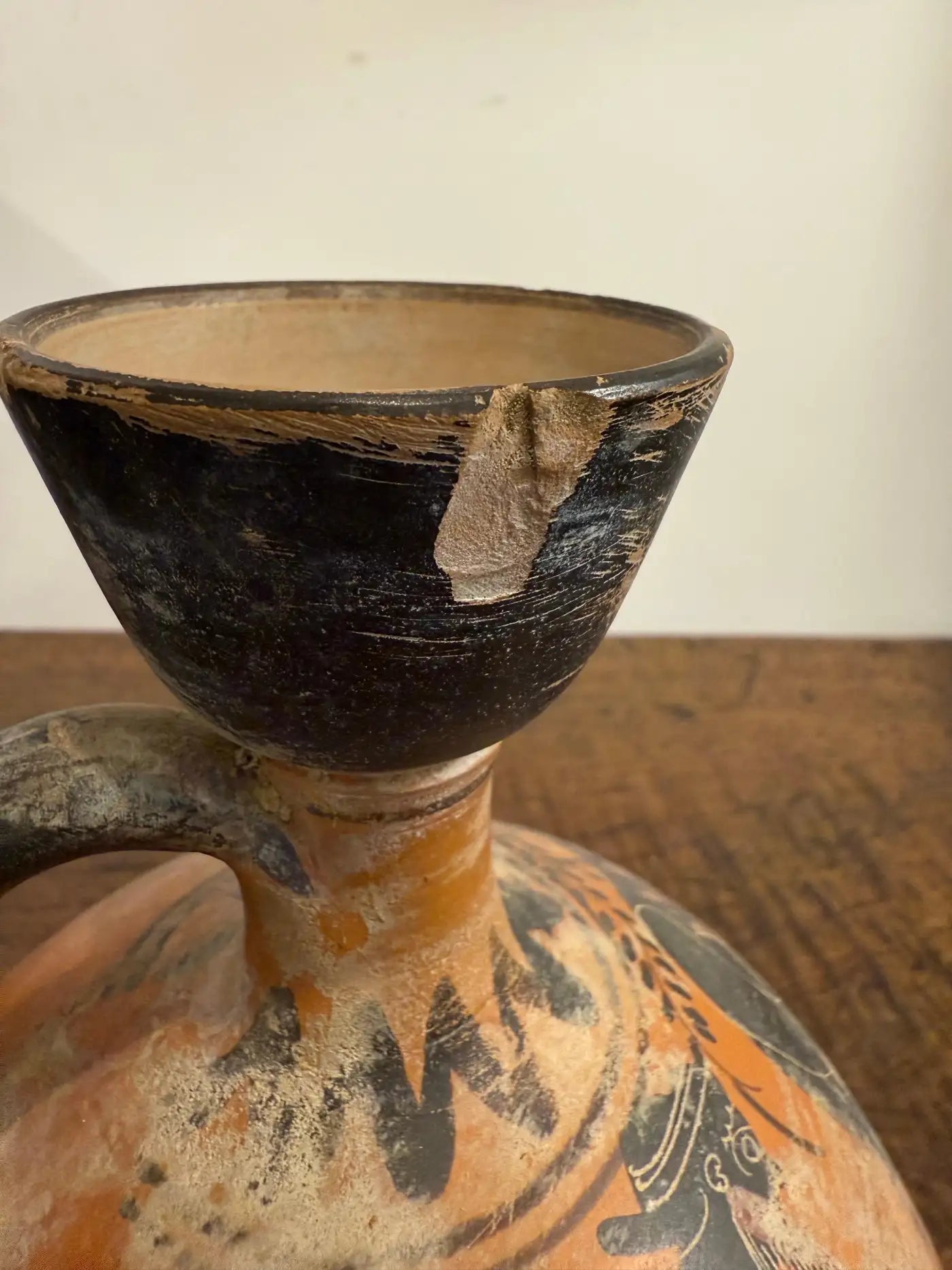 A Greek Black Figure Style Grand Tour Squat Lekythos, 19th Century