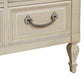 Louis XVI Style Triple Dresser – Wood Cabinet with Rosette & Swag Detailing