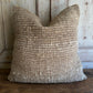 Villa Hand-Made Wool Pillow with Down Feather Insert