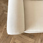 Pair of Vintage Club Chairs Reupholstered in Heavy Stone Washed Linen