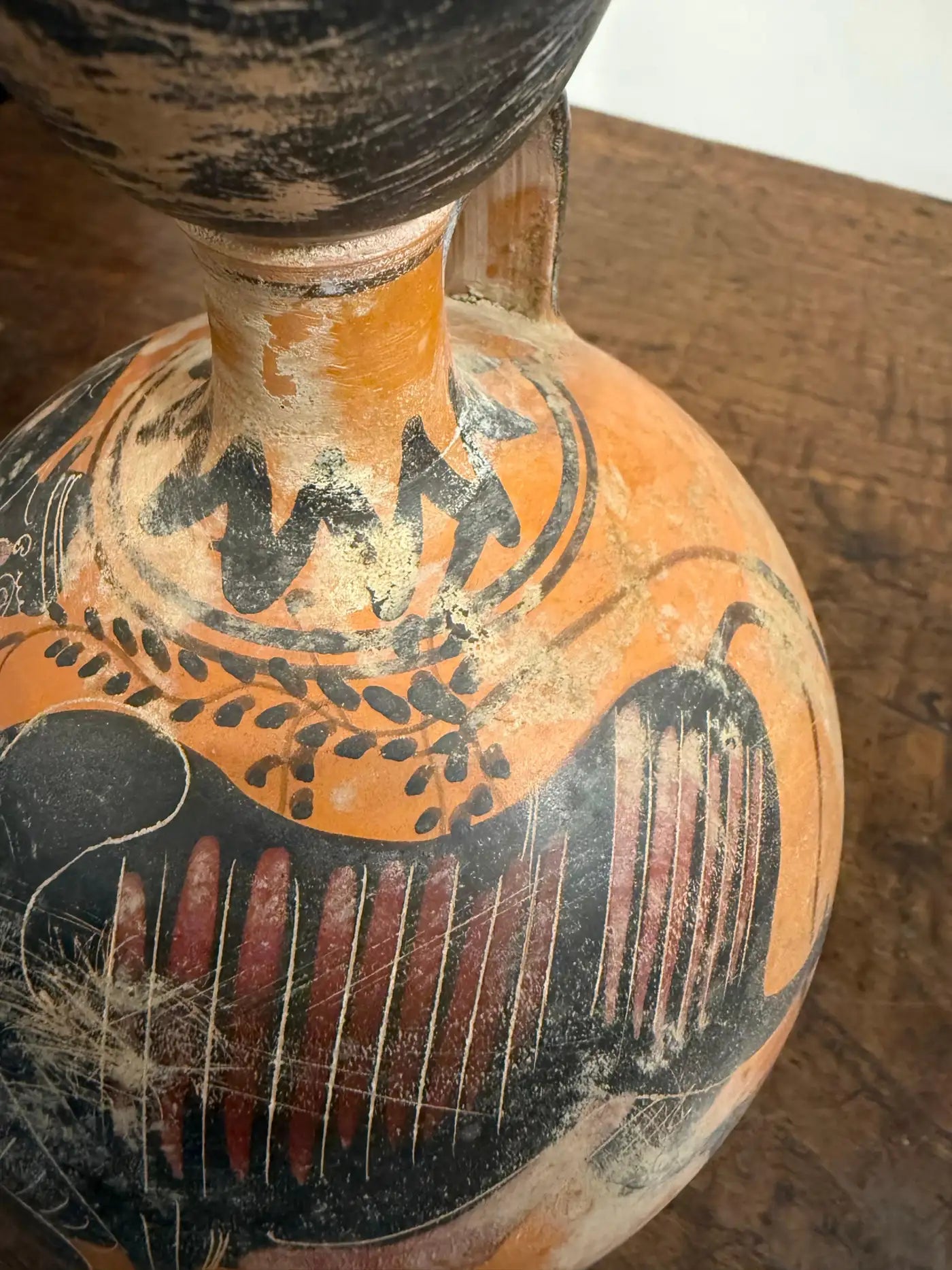 A Greek Black Figure Style Grand Tour Squat Lekythos, 19th Century
