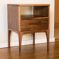 Classic Modern Nightstand Set – Solid Walnut, Set of 2