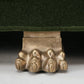 Custom Hand-Made Sofa Any Dimension, Brass Lion Paw Feet, with Horsehair, Cotton