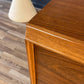 Newly Refinished Mid-Century Modern Walnut Dresser with Chrome Handles