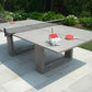 Contemporary Concrete Ping Pong Table – Regulation Size with Carbon Fiber Reinforcement