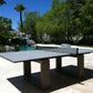 Contemporary Concrete Ping Pong Table – Regulation Size with Carbon Fiber Reinforcement