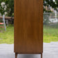 Restored Mid-Century Modern 5-Drawer Tall Dresser – Red Lion, c.1950s