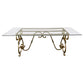 Antiqued Gold Finish Baroque Style Dining Table Base