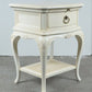 Ivory Single Drawer Bedside Nightstands Tables
