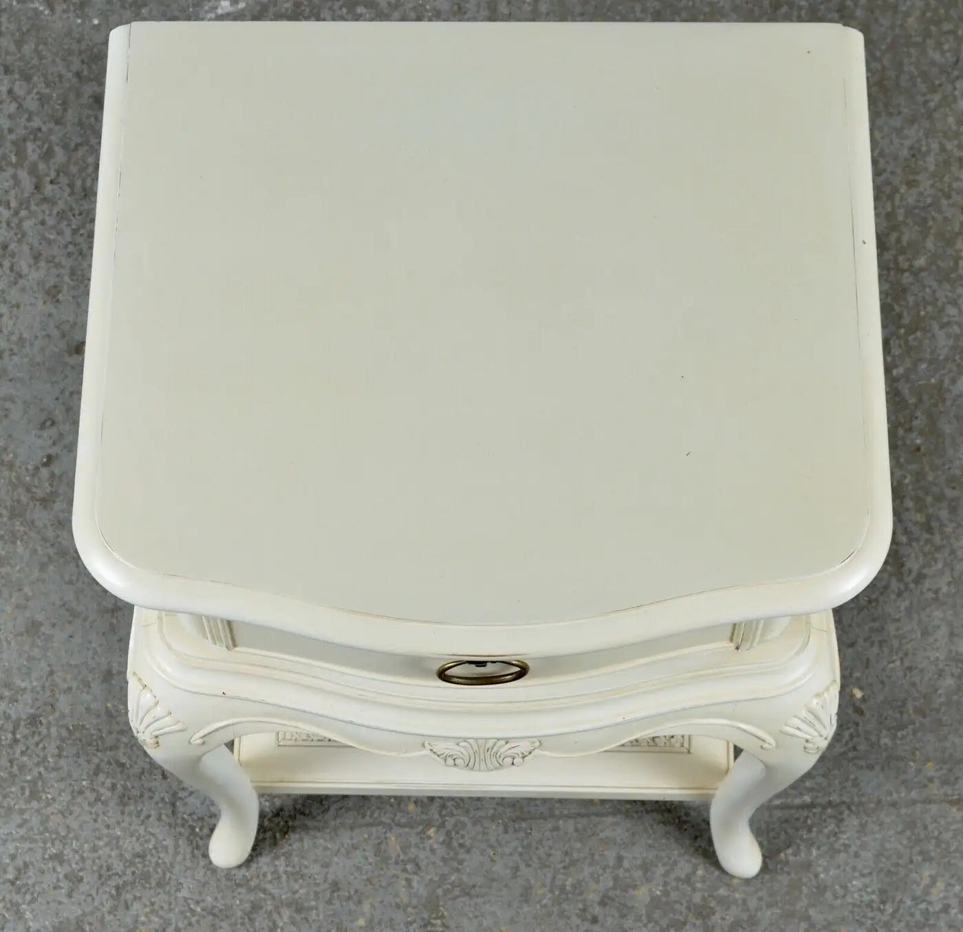 Ivory Single Drawer Bedside Nightstands Tables