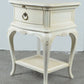 Ivory Single Drawer Bedside Nightstands Tables
