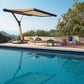 Salento Contemporary Outdoor Parasol with Lateral Support Pole