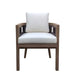 Outdoor Teak Dining Chairs In Walnut Brown Finish (Set Of 6)