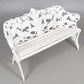 Swedish Cast Metal Park Garden Bench – 1960s Steel & Wood