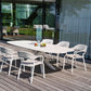 7-Piece Italian Outdoor Dining Set–Includes Table and 6 Stackable Chairs