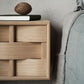 Weave Scandinavian Bedside Table 45 – Solid Oak with Natural Oil Finish