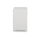White Linen Wrapped Nightstand – Modern Minimalist Design