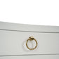 White Linen Wrapped Nightstand – Modern Minimalist Design