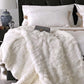 White Rabbit Fur Blanket – 7x8 ft King Size (Customizable)
