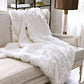 White Rabbit Fur Blanket – 7x8 ft King Size (Customizable)
